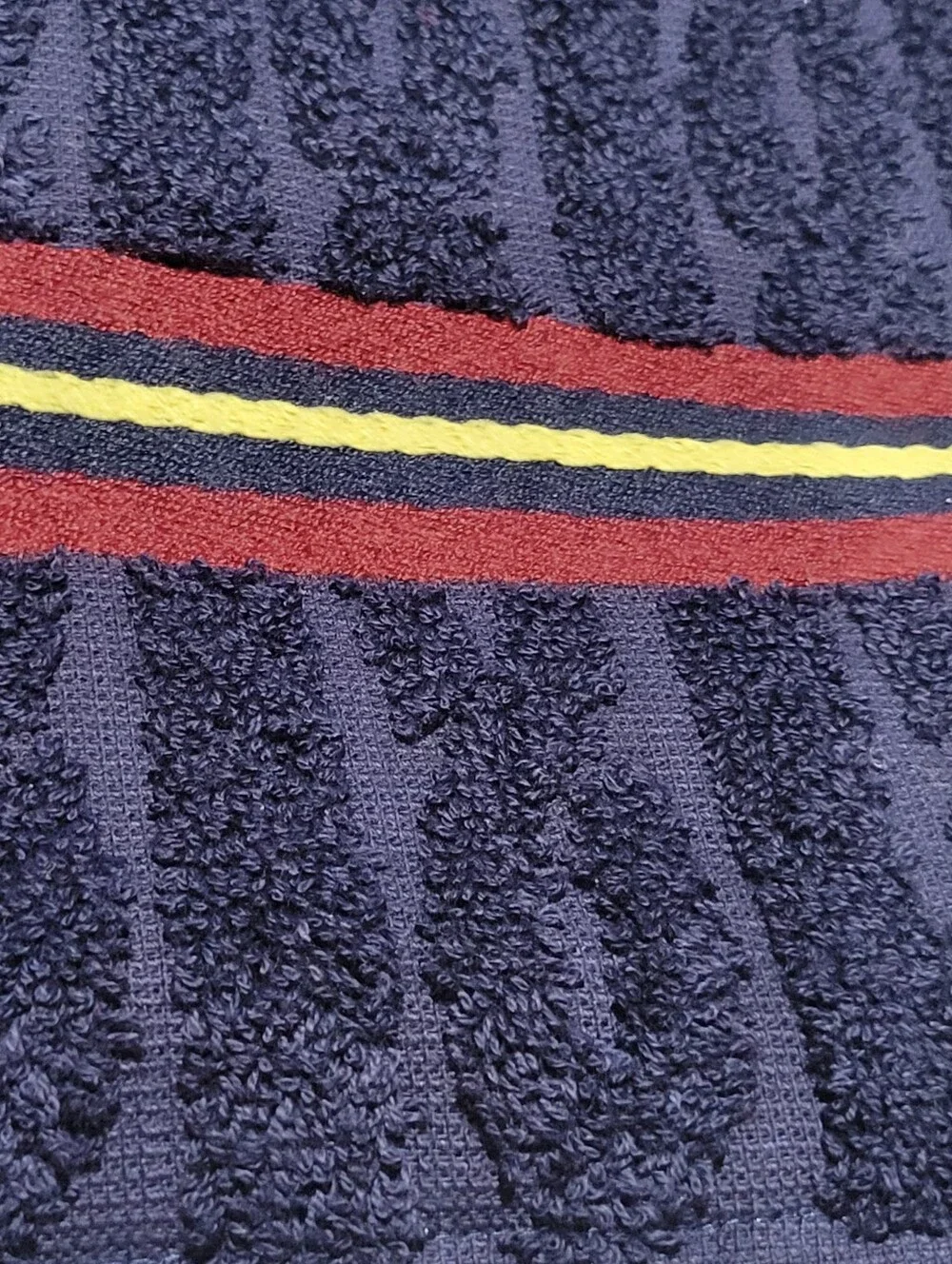 Ralph Lauren Home Navy Cotton Hand Towel Cable 